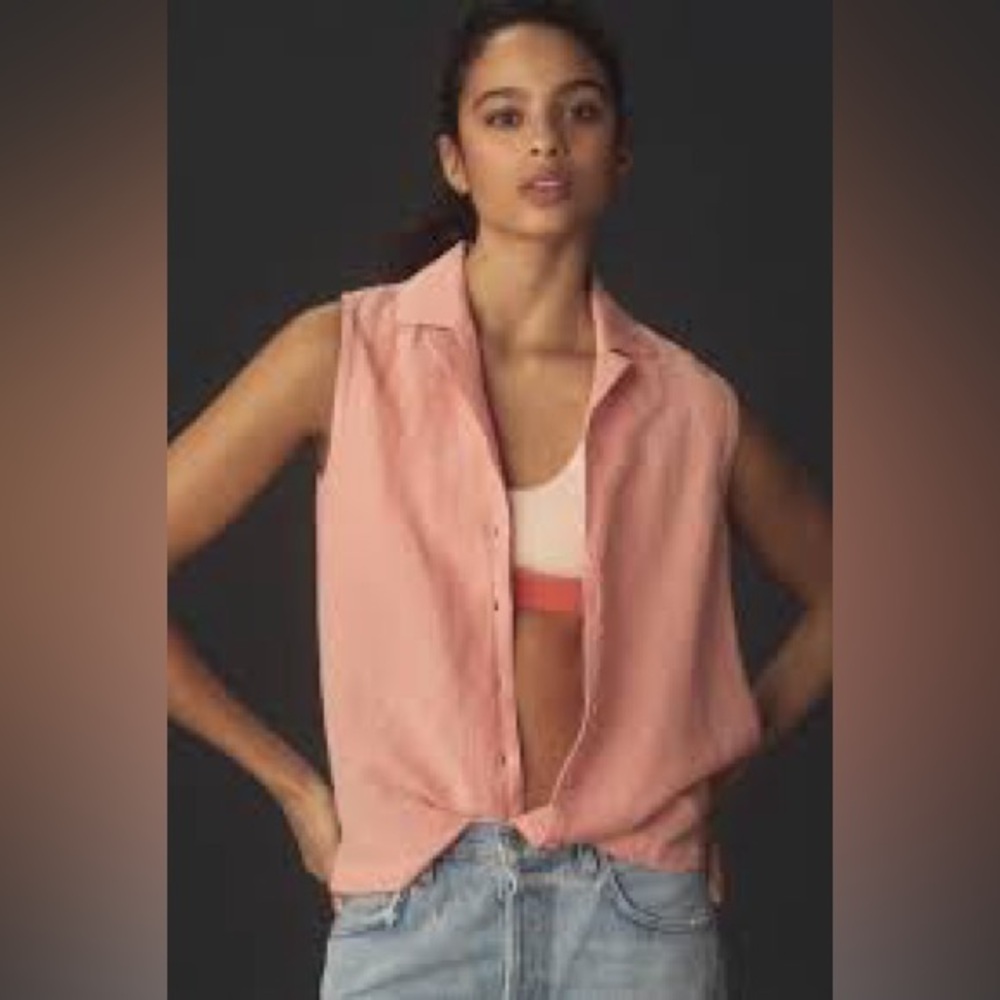 Cloth and Stone Button Front Tank NEW Anthropologie